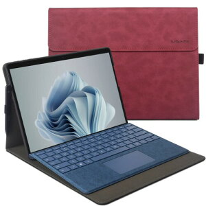 xisiciao یP[X For Microsoft Surface Pro 9/10/11th TPU \tgVFt L[{[hJo[T[tFXv9ƌ݊ ČyM݌v (Burgundy)