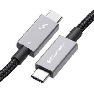 (Intel�F��) Cable Matters 40Gbps �ґgThunderbolt 4 �P�[�u�� - 1m�A 240W �[�d�E 8K �r�f�I�A�T���_�[�{���g4�P�[�u���AMacBook Pro/iMac �p�́A Thunderbolt 3 / USB4 / USB-C���S�݊��A�u���b�N