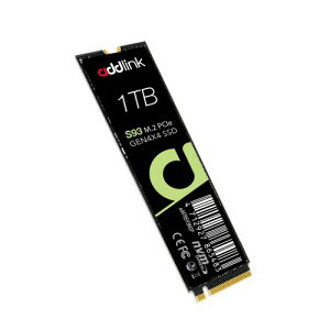 addlink ���s�� S93 1TB PCIe Gen 4 x4 (�ő�]�����x 7,200MB/�b) NVMe M.2 2280 ���� SSD �������K�ۏؕi (aJP1TBS93M2P)