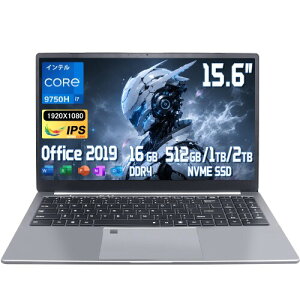 �m�[�g�p�\�R�� Core I715.6�C���`1920*1080 IPS �p�\�R�� �m�[�g�L����p Core I7-9750H 6�R�A12�X���b�h 2.6~4.5Ghz/DDR4 16GB������/NvMe ����SSD:512GB ���ʁ��y�����^�y��laptop