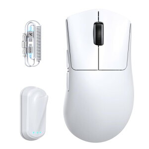 ATTACK SHARK V8 �Q�[�~���O�}�E�X Nordic54L15 PAW3950MAX �Z���T�[ ���y�� 59g±3g 42000DPI/50 �P�ʔ����� �O�ڑ����[�h (�L��/Bluetooth/2.4G) �o 8K ���|�[�g���[�g 1����X�C�b�` 500mAh/400 ���ԍq�� �N���E