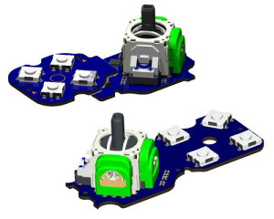 ElecGear TMR�d���W���C�X�e�B�b�N���W���[�������i�p��Victrix Pro BFG�R���g���[���[�A8 �̐G�o�X�C�b�` �t�F�C�X�� D-PAD �v�b�V�� �{�^������������E�̃R���g���[���X�e�B�b�N