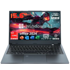 Corei7�m�[�g�p�\�R��15.6�C���`�����\ I7-9750H 6�R�A12�X���b�h �ő�4.5Ghz/Win11&Office2024����/1920*1080�𑜓x�ADDR4 ������NvMe����SSD�A�w��F�؁A�L��LAN�EWiFi/�S�@�\Type-C�A�e���L�[�E�����}�E�X