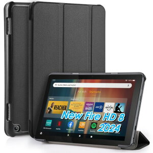WD&CD Fire HD 8 2024/2022/2020 8C` Ή ^ubgP[X New Fire HD 8 2024 Ή ^ubgJo[ ^ ϏՌ I[gX[v@\ U[ O܂X}[g }Olbg یJo[(u