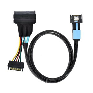 NFHK MCIO 4X Mini Cool Edge IO to U.2 SFF-8639 NVME PCIe PCI-Express P[u C{[hSSDp, NF-SF-081