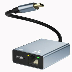 USB C LAN�ϊ��A�_�v�^�[ 2-IN-1 �C�[�T�l�b�g�A�_�v�^�L��LAN�A�_�v�^�[ 1000Mbps���� USB-C to RJ45 �M�K�r�b�g�C�[�T�l�b�g Type-C LAN�C�[�T�l�b�g�R���o�[�^ iPhone 15/MacBook/iPad Pro/Windows/Android/����