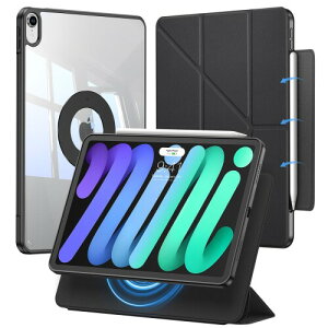 iPad mini7 �P�[�X (A17 Pro�A2024) iPad mini ��7/6���� �P�[�X �܂肽���݃X�^���h ���O���\�}�O�l�b�g�J�o�[ �c�u��/���u���X�^���h Pencil Pro/USB-C �Ή� �ϏՌ� �ϗ����ی�