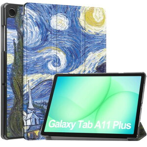 For Samsung Galaxy Tab A11+ �P�[�X �y�� ���^ PU ���U�[ �X�}�[�g �J�o�[ �ϏՌ� ���h�~ �n�[�h �w�� �P�[�X �O�܂� �X�^���h �I�[�g�X���[�v �E�F�C�N�A�b�v �@�\ �T���X�� �M�����N�V�[ Tab A1