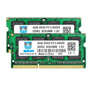 Motoeagle PC3-8500 DDR3 1066Mhz 4GB×2 m[gPCp1.5V 204Pin CL7 Non-ECC SO-DIMM Mac Ή 