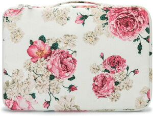 Kinmac 360° veNeBu NbV bvgbv X[u obO |Pbgt nhtMacBook Air 13C`,iPad Pro 13C`,12.5C``13.3C`Ή (Peony)