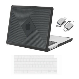 MOSISO 対応機種 MacBook Air 15インチ ケース 2025-2023 リリース M4 M3 M2 A3241 A3114 A2941、幾何学的なストライプ 耐衝撃 指紋防止 割れ防止 TPUバンパーラ プラスチック シェルカバー & (日本語 JIS配