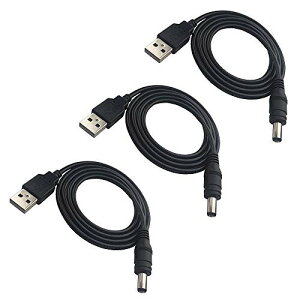 DZYDZR 3 PCS 1m 5V USB to DC 5V j5.5 x 2.1mmA_v^P[udP[uDCR[h 22AWGi5V USBj/DCjj