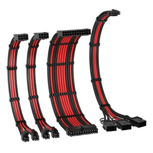 EZDIY-FAB PCIe 5.0 12VHPWR dp PSUP[u X[uP[uA24s ATX/(4+4) s EPS/16 s (12+4) - 3X PCIE 8 sPCIEAdP[u GPU RTX4080/4070Ti P[u16AWG -