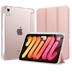 TiMOVO iPad mini7 �P�[�X (A17 Pro) iPad mini ��7/6���� �P�[�X (8.3�C���`�A2024/2021) �X���� �O�܂�2WAY�X�^���h �y�����[ PencilPro/��2������[ PC�������o�b�N PU���U�[ �Ռ��z�� �I�[�g�X���[�v�@�\