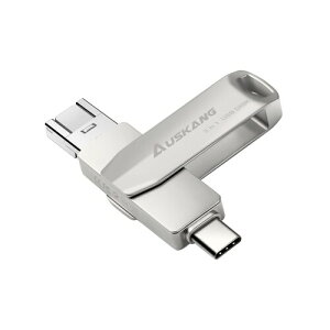 Auskang USB 64GB 3-in-1X}zUSB eʕs tbV 360x] IOS/PC/AndroidΉ usb tbVhCu obNAbv p ho ψ ϏՌ