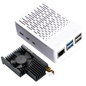 GeeekPi ABS P[X Raspberry Pi 5 pAArmor Lite V5 ANeBu N[[t Raspberry Pi 5 P[XARaspberry Pi 5 4GB/8GB pA Raspberry Pi 5 ANeBu N[[T|[g (zCg)