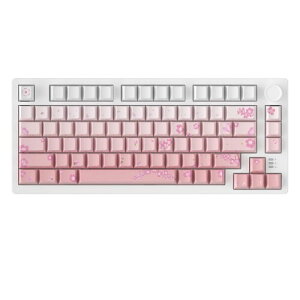 DAREU EK75PRO ���J�j�J���L�[�{�[�h ���� ��/�s���N �e���L�[���X 75% �Q�[�~���O�L�[�{�[�h 2.4G���C�����X/Bluetooth/�L��USB�ڑ��\ �K�X�P�b�g�}�E���g 81�L�[ �p��z�� ���� RGB �z�b�g�X