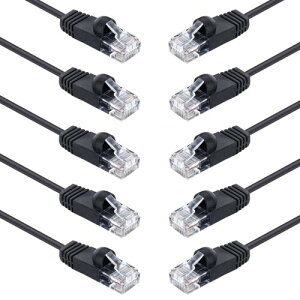 10Gtek LAN�P�[�u�� CAT6 �C�[�T�l�b�g�P�[�u�� ��V�[���h�iUTP�j 10�{���� CAT6���� RJ45 �R�l�N�^ �t�� �l�b�g���[�N�P�[�u�� 1m