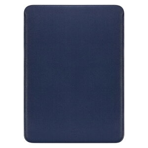 Comfyable ラップトップスリーブ 13'' MacBook Pro M2 2022 M1 2021-2016 & MacBook Air M3 2024 A3113 M2 2022 M1 2020 に対応、旧バージョンのMBA/MBPには非対応 フェイクレザーカバーケース, ミッドナイトブルー