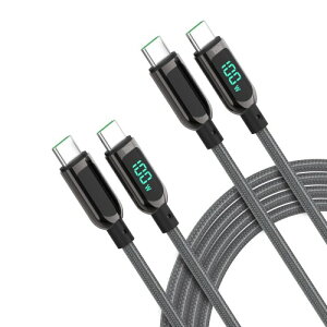  LEDfBXvCϋviC USB-C & USB-C P[u 100W PDΉ MacBook Pro/Air iPad Pro iPad Air 4 Galaxy S20 Pixel LG Ή (1.2m 1.2m, D)