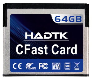 HADTK 64GB CFast�J�[�h �Ɩ��p/�Y�Ɨp �g������Cfast2.0 SSD MLC NAND���� �t���b�V�� �������[ �J�[�h �J���� �Y�Ƌ@��Ή� ���ϋv 3�N�ۏ�