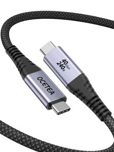 Ocetea USB4 P[u thunderbolt 4 P[u USB-IFF 240W }[d USB C to USB C P[u 40Gbps T_[{g 4P[u Ή Thunderbolt 3A 8K@60Hzfo iC҂ MacBookAMac Pro/Studio/Mini