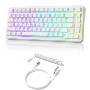 ATTACK SHARK X82PRO HE �O���[�h�����Q�[�~���O�L�[�{�[�h�A8000Hz�|�[�����O&0.1ms��x���������A75% ���C�����X�A���s�b�h�g���K�[ �A0.1ms�ő������ŋ��Z�ɗD�ʂ����A�}�O�l�e�B�b�N�L�[�{�[