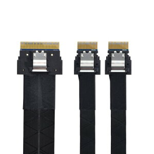 CY �X�������C���P�[�u�� PCI-E Ultraport SAS Slim 4.0 SFF-8654 8i 74�s������f���A��SFF-8654 4i 38�s���P�[�u�� 40cm PCI-Express
