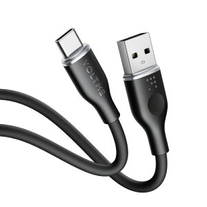 VOLTME USB Type C P[u _炩VR ܂Ȃ fh~ ^Cvc P[u }[d QuickCharge3.0Ή Xperia/Galaxy/LG/iPad Pro/MacBook ̑ Android(AhCh)  USB-C@Ή ݑΖ