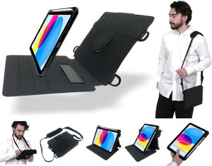 KRUF iPad 10.9�C���` ��10���� (2022�N) / iPad 11�C���` (A16) ��11���� (2025�N) 2���f���Ή� �{�̂ƃJ�o�[�����O���\ �P�[�X ���|�� ��|�� �V�����_�[ Apple Pencil ���[�� �r�W�l�X �w�Z by ����
