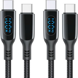 MINSLIS DC01 USB Type C P[u 100W/5APDΉ Type-C to Type-C }[d o̓XN[\ iC҂ ^Cvc [dR[h iPhone 16/15/15 Pro/15 Plus/15 Pro Max, MacBook Air/Pro 13'', iPad Mini 6/Pro, SwitchUSB-C