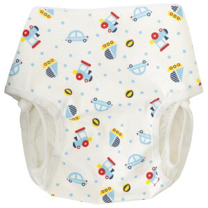 (ママミッケ) おむつカバー 股おむつ 大人用 かわいい マジックテープ サイズ調整 快適 防水加工 (ヨット、汽車, LL)