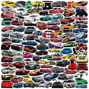 ステッカー 車のテーマ100枚セット 防水 デカール スケートボード スーツケース ギター スノボ 水筒 スマホケース スケボー ノートパソコン カー バイク パソコン 自転車 ヘルメットなど