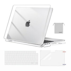MOSISO �Ή��@�� MacBook Air �P�[�X 13�C���` 2026 M5 M4 M3 M2 �`�b�v 2025-2022�����[�X A3449 A3240 A3113 A2681�A�Ή��@�� MacBook Air 13.6�C���` �ی� �v���X�`�b�N �n�[�h�V�F���J�o�[ & (���{��JIS�z��)�L�[