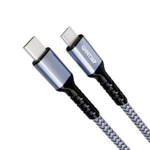 GHNTJAP Micro USB Type-C P[u 0.3M ^Cvc }CNusb [d USB2.0f[^] USB C to Micro USB OTGP[u fh~ MacBook/Galaxy/Pixel/AndroidX}zΉ