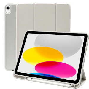 MS factory iPad A16 �P�[�X 11���� 10���� �y�����[ �ϏՌ� �J�o�[ ipad�P�[�X ��10���� (2022) ��11���� 11�C���` (2025) �p �A�C�p�b�h �I�[�g�X���[�v �X�^���h ���C�g �O���[ IPD-10-S-HDR-LGY