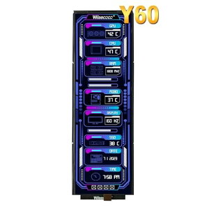 wisecoco Y60p PCP[X j^[ 12.6C` גtXN[ IPSpl HDMI LCDLbg bvgbvRs[^̂߂̃~jhdmiNxwindows aida64TuCPU GPUfBXvC