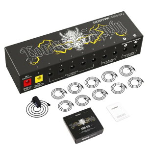 GHOSTFIRE �G�t�F�N�^�[ �d�� 10�`�����l�� �p���[�T�v���C �Z���ی� DC 9V / 12V / 18V �M�^�[�G�t�F�N�^�[�p ��m�C�Y �P�[�u���t��GS10-SV2