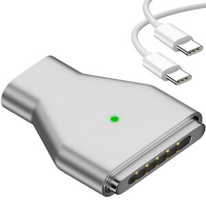 USB Type C Magsafe3 �Ή�140W �d���A�_�v�^ ���C�[�d T-Tip�݊� Mac �[�d�� 2021 MacBook Pro M1 Pro & Max�`�b�v���ڂ�14/16�A2022 MacBook Air M2���ځA2023 MacBook Pro M2 Pro & Max�`�b�v���ڂ�14/16�ɑΉ� �t�� 240W/