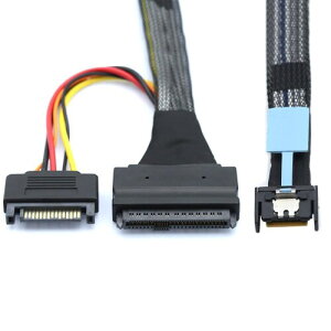 xiwai PCIe 5.0 MCIO 4X Mini Cool Edge IO to U.2 SFF-8639 NVME PCI-Express 15P SATAdP[u SSDC{[h50cmp