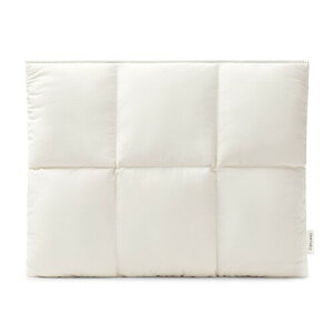 Comfyable Puffy Laptop Sleeve 16 Inch, Quilted Puffer Laptop Carrying Pillow Case Compatible for MacBook Pro M4 M3 M2 Pro/Max 2024 & M1 2021-2019, MacBook Air 15-in M4 2025 A3241 M3 M2 A2491, Rice