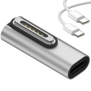 USB Type C Magsafe3 �Ή�140W �d���A�_�v�^ ���C�[�d T-Tip�݊� Mac �[�d�� 2021 MacBook Pro M1 Pro & Max�`�b�v���ڂ�14/16�A2022 MacBook Air M2���ځA2023 MacBook Pro M2 Pro & Max�`�b�v���ڂ�14/16�ɑΉ� �t�� 240W/