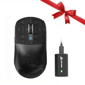 ATTACK SHARK R6���C�����X �Q�[�~���O�}�E�X 39g���y�� Bluetooth/�L��/2.4G 3���[�h�ڑ� PAW3950MAX 8K�h���O������ Nordic52840�|�[�����O���[�g8000Hz 42000DPI�G���S�m�~�N�X��x�� �⊴�R�[�e�B���O �V