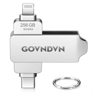 Apple MFiF iPhone USB[256GB iPhonetbV(2 in 1 Lightning + USB CRlN^𓋍)iPadtbVhCuiPhone USB Memory Type-c ʐ^obNAbv USB[XeBbN360°] iPa