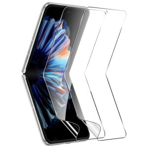 For ZTE Nubia Flip 2 �t�B���� Mosasa ZTE Nubia Flip 2 �p �ی�t�B���� �_�炩�� �Ռ��z�� ��U�h�~ 3D�S�ʕی� �w��΍� ���˒ጸ �C�A�[�� �����ߗ� �����x