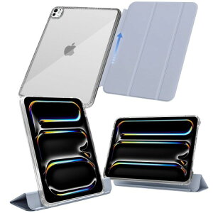 MS factory iPad Pro 13�C���` �P�[�X M5 M4 (2025/2024) �p ���O���\ �y�� �ϏՌ� �J�o�[ �c�u��/���u���X�^���h Pro 13 �P�[�X �\�t�g�t���[�� �w�ʓ��� �y�[���E�B�X�e���A �W���F IPDP13m4-SLD-LPP