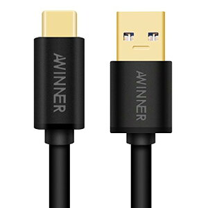 Awinner USB Type C P[u USB-A to USB-CP[uC USB C USB 3.0 P[u Type-C @Ή ϋv 56KWX^ f[^] MacBook/Nexus 5X/ChromeBook Pixel/Galaxy Ή (0.5M)