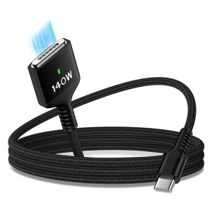 GAEF 140W Macbook Air [dP[u (0.9mAPD3.1 [d) USB-C to Mag-safe 3 ͂ȎC Magsafe 3P[u Macbook pro[dR[h ϋviCґg MacBook Air (M2/M3/M4 `bvA13"/15"A2022/2023/2024/2025