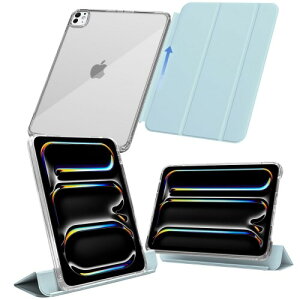 MS factory iPad Pro 11�C���` �P�[�X M5 M4 (2025/2024) �p ���O���\ �y�� �ϏՌ� �J�o�[ �c�u��/���u���X�^���h Pro 11 �P�[�X �\�t�g�t���[�� �w�ʓ��� �y�[���X�J�C�u���[ ���F IPDP11m4-SLD-PSK
