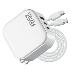 65W USB-C�[�d�� GaN�i�����K���E���jPD3.0/PPS�Ή� 3�|�[�g�iUSB-C×2�EUSB-A×1�j�}���[�d ���^ �y�� �܂肽���ݎ��v���O MacBook/iPad/iPhone/Galaxy/�m�[�gPC�Ή� PSE�Z�p��K��